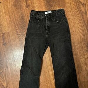 Abercrombie & Fitch Black Relaxed Jeans